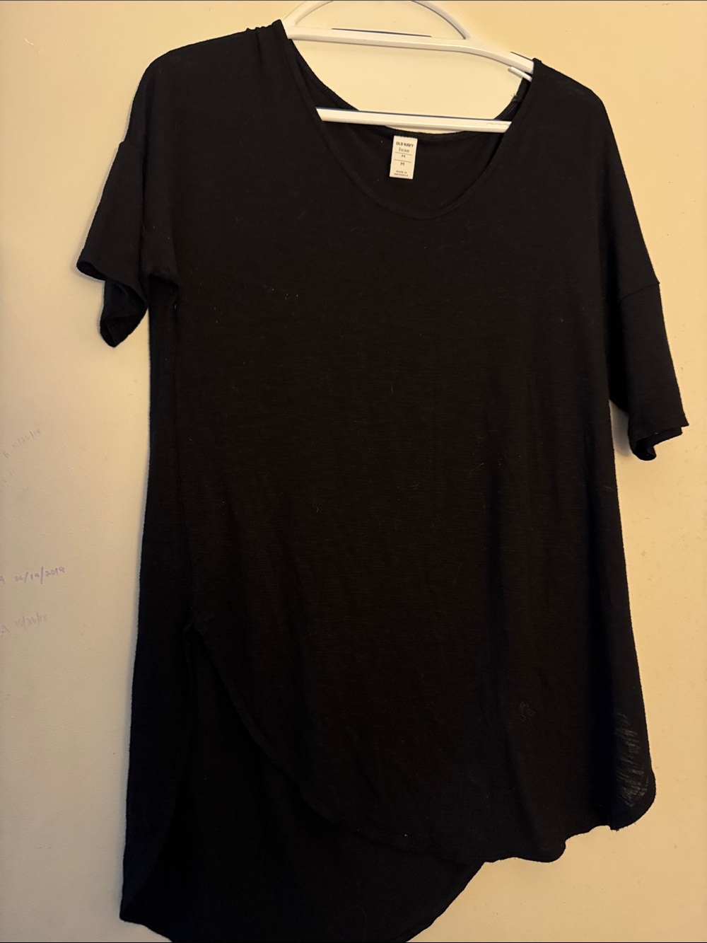 Old Navy Black V-Neck Short Sleeve Tunic
